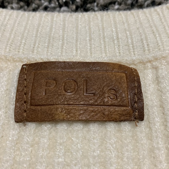 POL Cream Distressed Sweater S - Picture 4 of 12